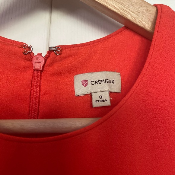 {Cremieux} Sleeveless Shift Dress in Orange - Women's 0 - Picture 2 of 5